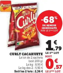 Hyper U Curly cacahuete offre