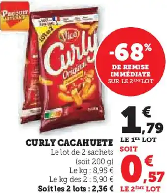 Hyper U Curly cacahuete offre