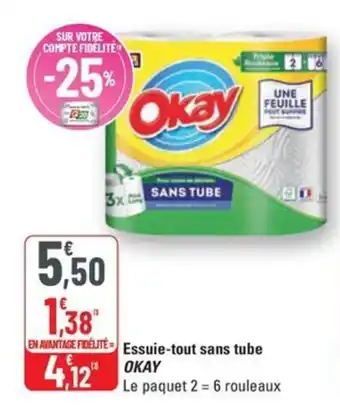 G20 OKAY Essuie-tout sans tube offre