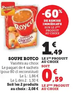 Hyper U Soupe royco offre