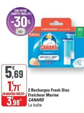 G20 CANARD 2 Recharges Fresh Disc Fraîcheur Marine offre