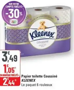 G20 KLEENEX Papier toilette Coussiné offre