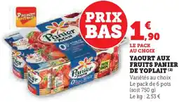 Hyper U Yaourt aux fruits panier de yoplait offre