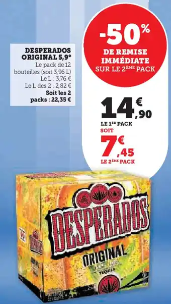 Hyper U Desperados original 5,9° offre