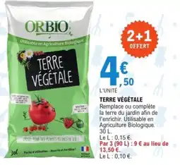 E.Leclerc Jardi ORBIO Terre végétale offre