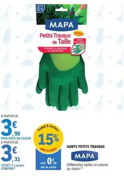 E.Leclerc Jardi MAPA Gants petits travaux offre