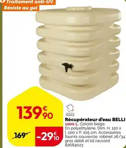 Weldom Récupérateur d'eau belli offre