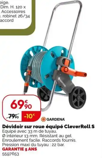 Weldom Dévidoir sur roue équipé Clever Roll S offre