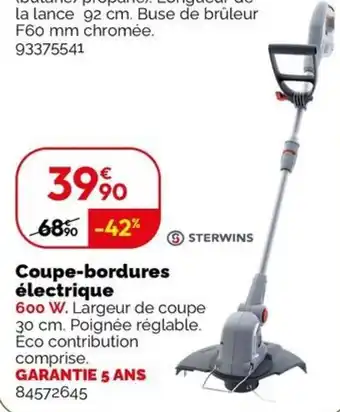 Weldom Coupe-bordures électrique offre