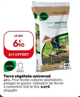 Weldom Terre végétale universel offre