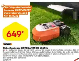 Weldom WORX Robot tondeuse worx landroid wr166e offre