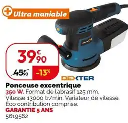 Weldom DEXTER Ponceuse excentrique offre