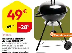 Weldom Barbecue charbon de bois trolley offre