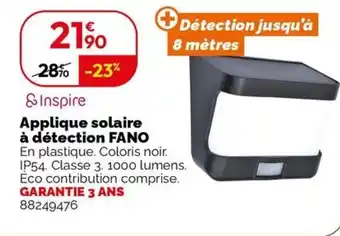 Weldom Applique solaire à détection fano offre