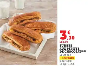 Hyper U Suisses aux pépites de chocolat offre