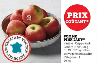 Hyper U Pomme pink lady offre