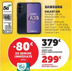 Hyper U Samsung galaxy A35 offre