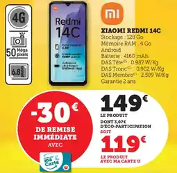 Hyper U Xiaomi redmi 14c offre