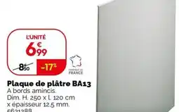 Weldom Plaque de plâtre BA13 offre