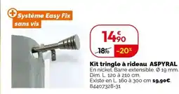 Weldom Kit tringle à rideau aspyral offre