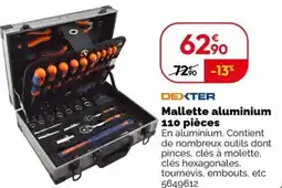 Weldom DEXTER Mallette aluminium 110 pièces offre