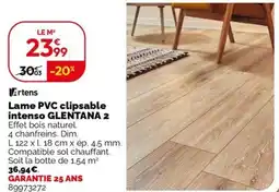 Weldom Lame pvc clipsable intenso glentana 2 offre