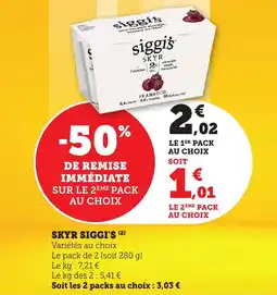 Bi1 Skyr siggi's offre