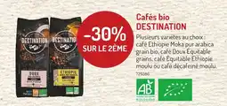 Botanic DESTINATION -30% sur le 2ème sur cafés bio destination offre