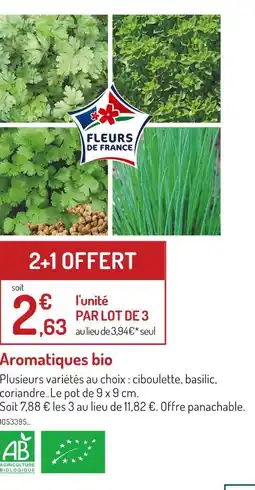 Botanic Aromatiques bio offre