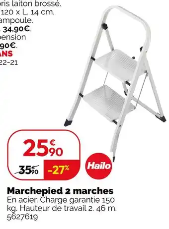 Weldom HAILO Marchepied 2 marches offre