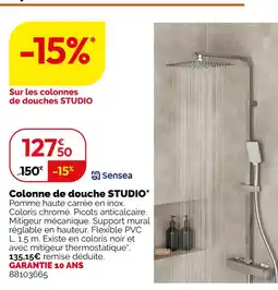 Weldom SENSEA Colonne de douche studio offre