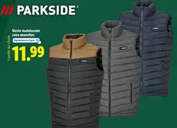 Lidl PARKSIDE Veste matelassée sans manches homme offre