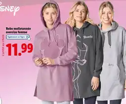 Lidl Disney Robe molletonnée oversize femme offre