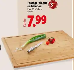 Lidl Protège-plaque en bambou offre