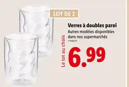 Lidl Verres à doubles paroi offre