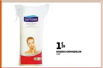 Auchan Disques à Démaquiller Septona offre
