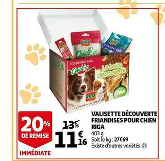 Auchan Valisette Découverte Friandises Por Chien offre