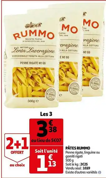 Auchan Pâtes Rummo offre