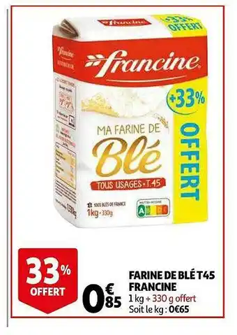 Farine De Blé T45 Francine
