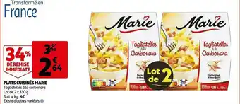 Auchan Plats Cuisinés Marie offre