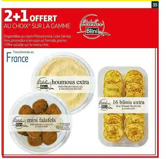 Auchan La Gamme L'atelier Blini offre