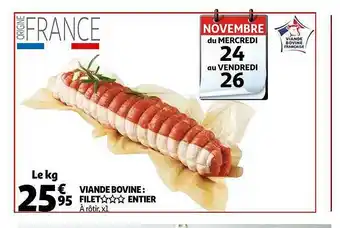 Auchan Viande Bovine : Filet Entier offre