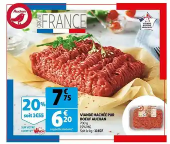 Auchan Viande Hachée Pur Bœuf Auchan offre