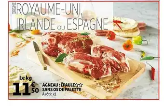 Auchan Agneau : épaule Sans Os De Palette offre