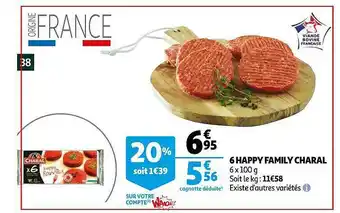 Auchan 6 Happy Family Charal offre
