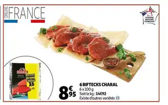 Auchan 6 Biftecks Charal offre