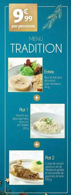 Auchan Menu Tradition offre