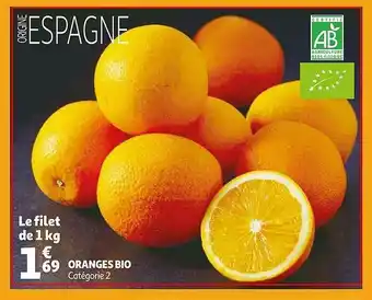 Auchan Oranges Bio offre