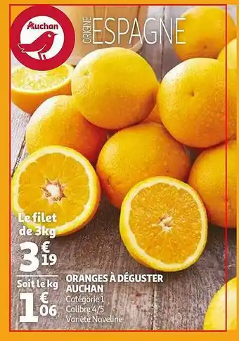 Oranges à Déguster Auchan