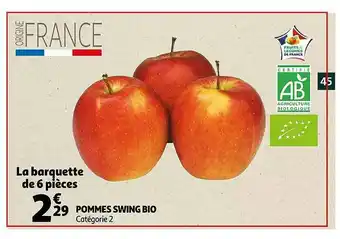 Auchan Pommes Swing Bio offre